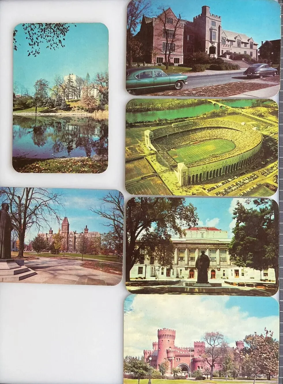Vtg 1951 Ephemera Souvenir Set (6) Ohio State Univ Dextone Kodachrome Ansco SEE